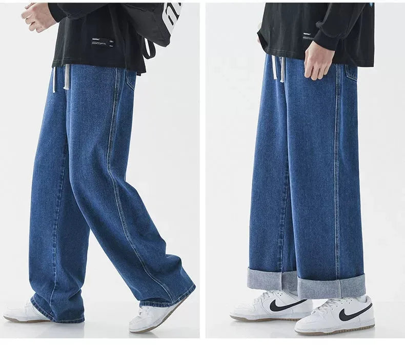 Calça Larga e Reta