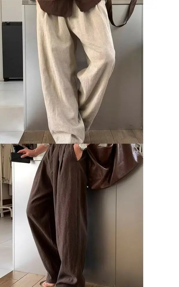 Calça de Algodão e Linho