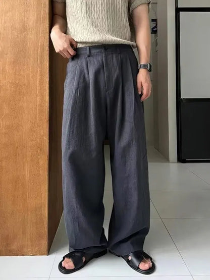 Calça de Algodão e Linho