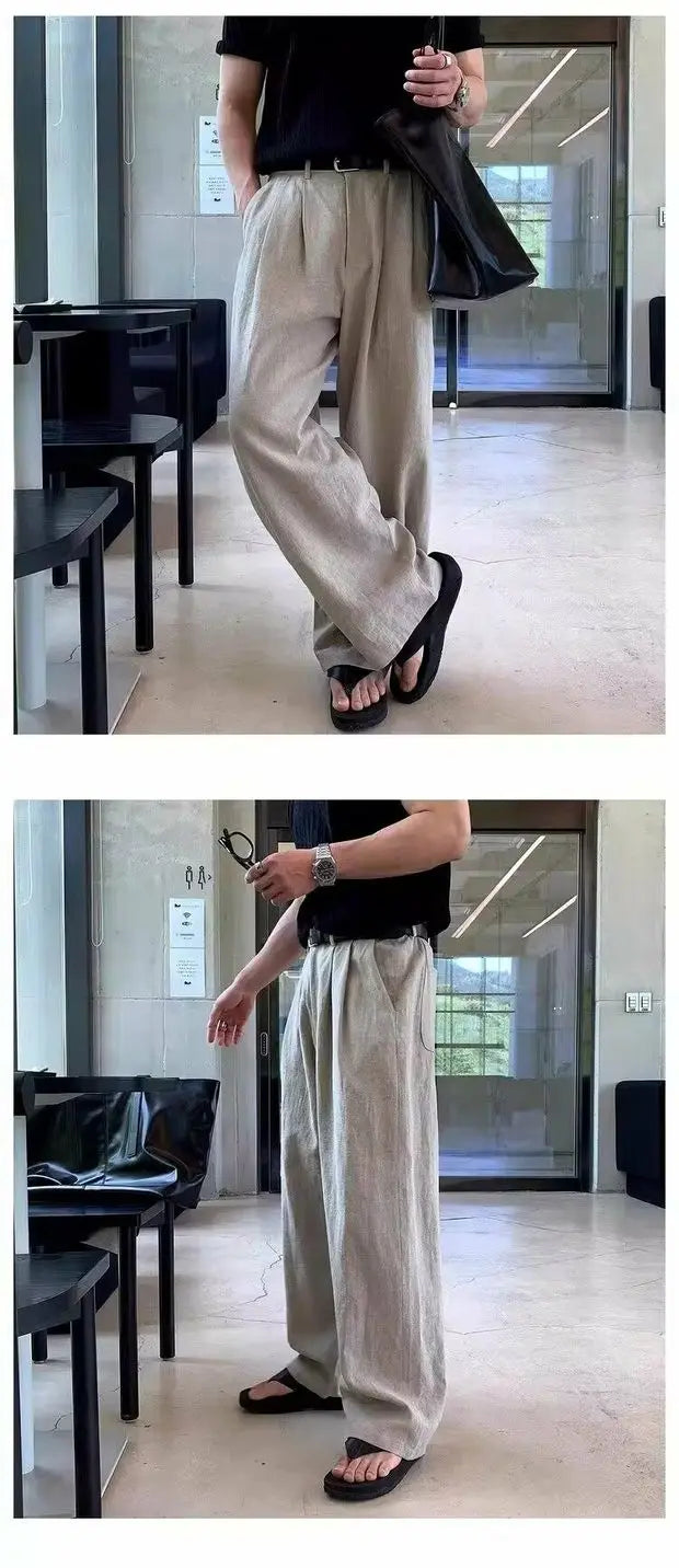 Calça de Algodão e Linho