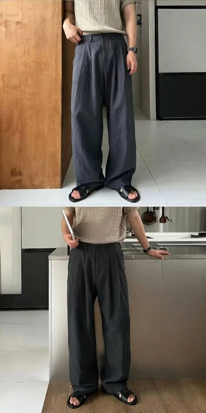 Calça de Algodão e Linho