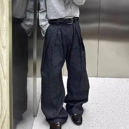 Calça Oversized com Pregas