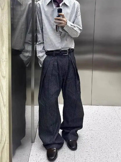 Calça Oversized com Pregas