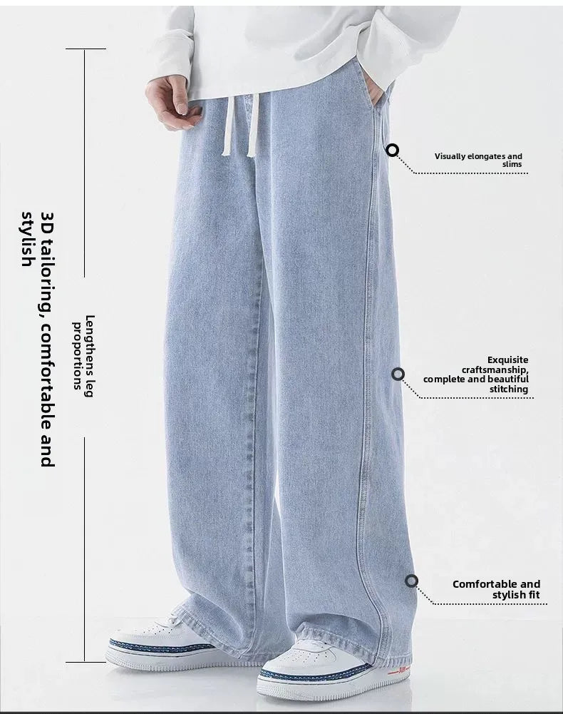 Calça Larga e Reta