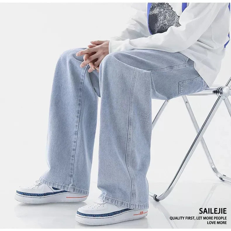 Calça Larga e Reta