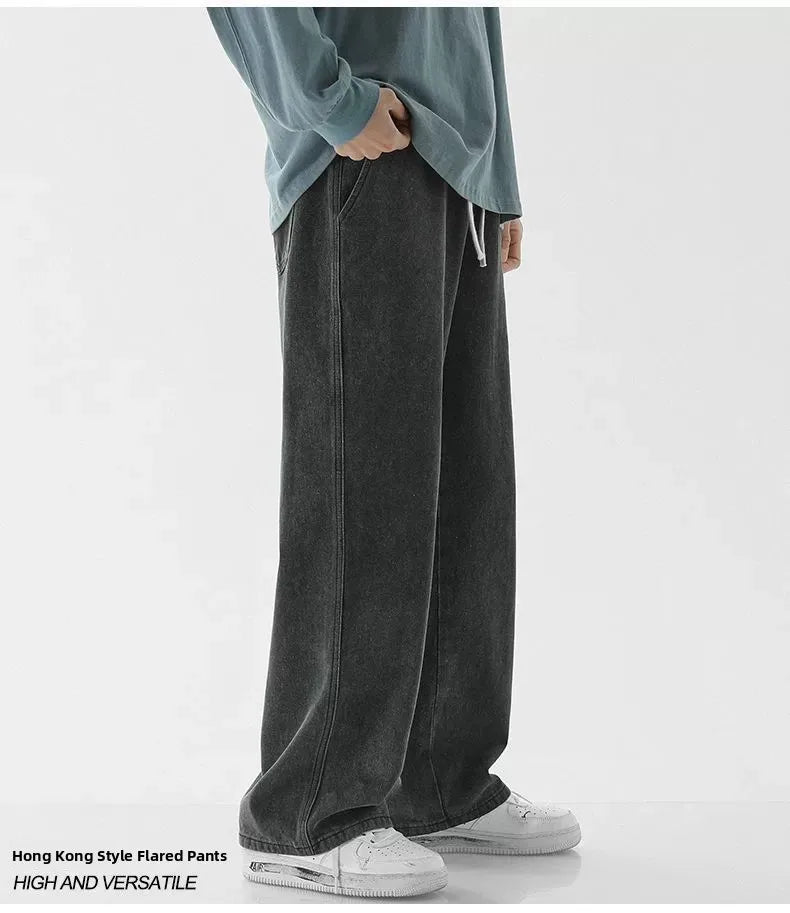 Calça Larga e Reta