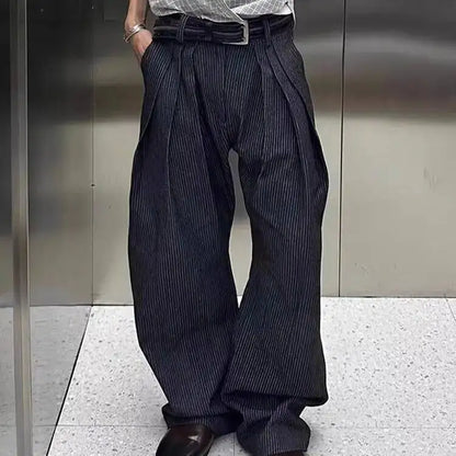 Calça Oversized com Pregas
