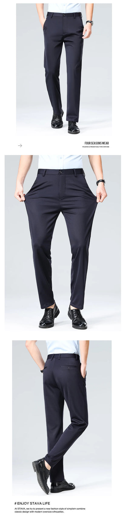 Calça Reta Alfaiataria (Verão)