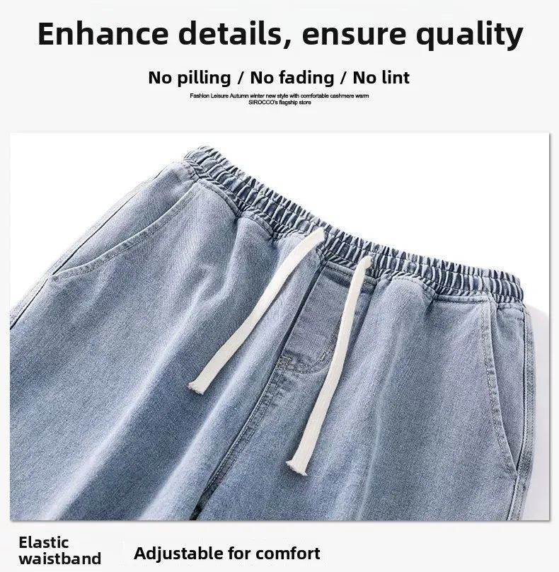 Calça Larga e Reta