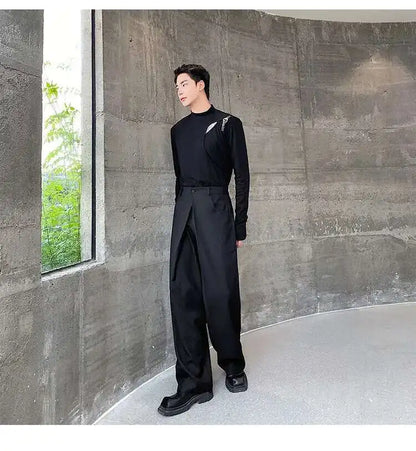 Calça Baggy Plissada