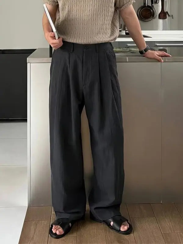 Calça de Algodão e Linho