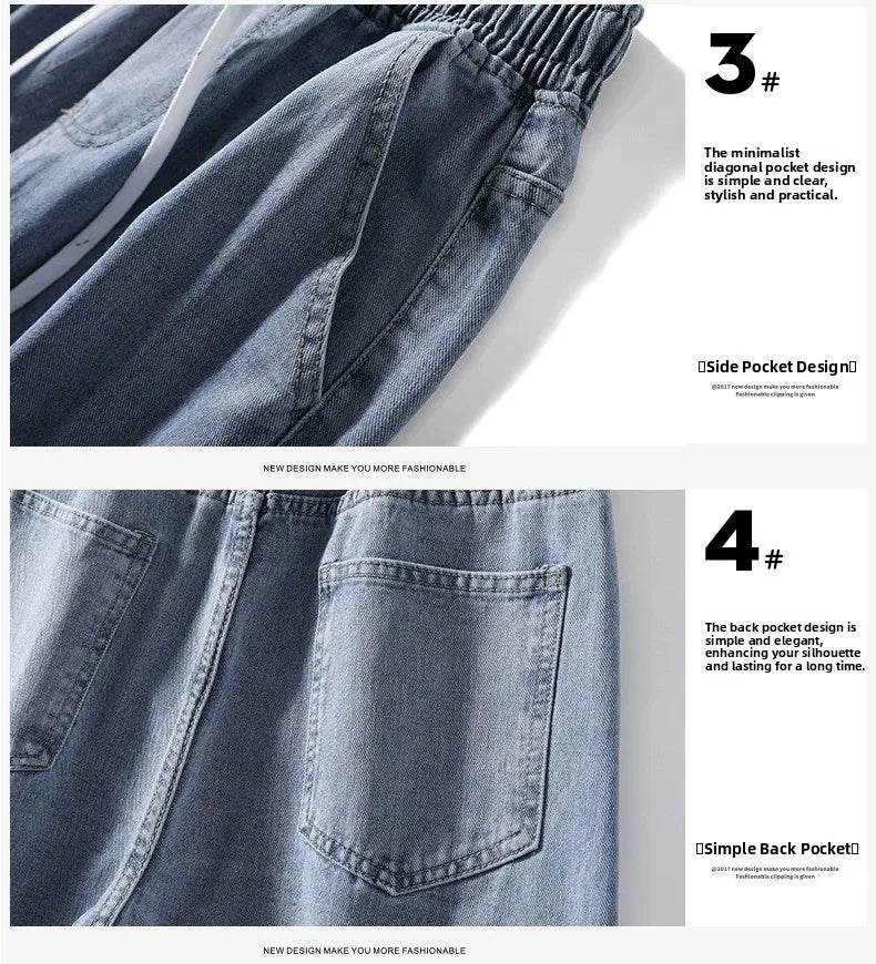 Calça Larga e Reta