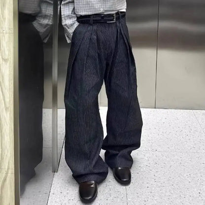 Calça Oversized com Pregas