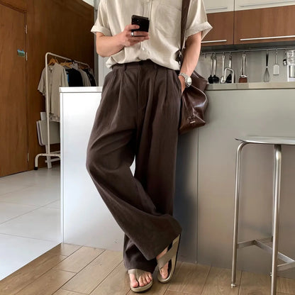 Calça de Algodão e Linho