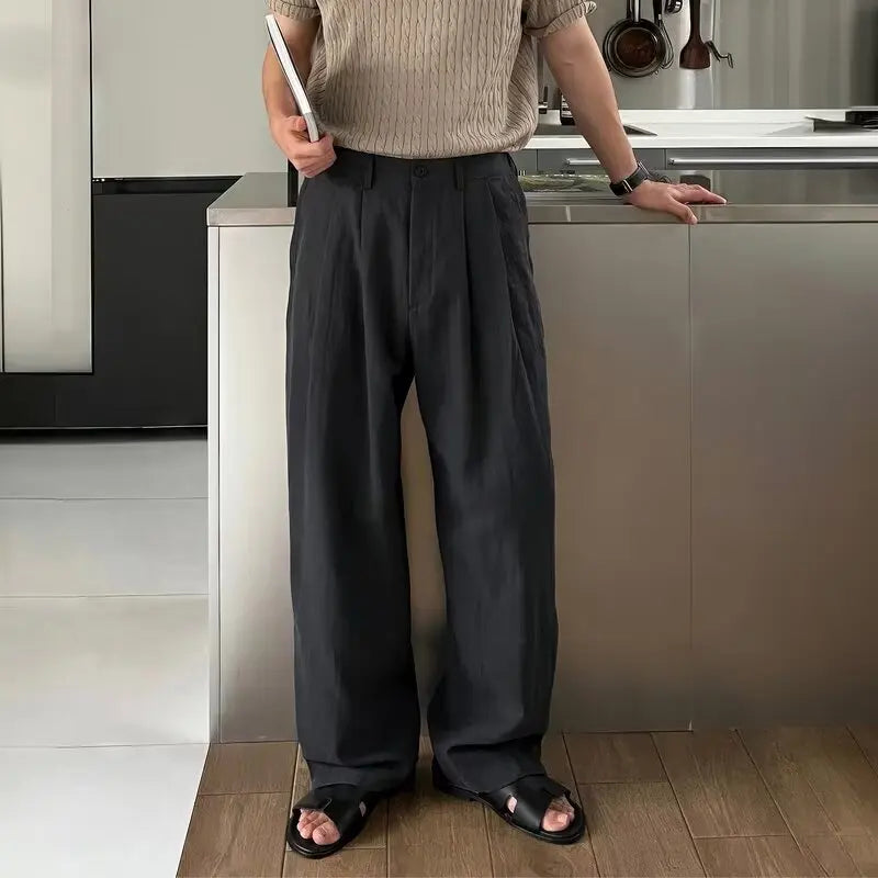 Calça de Algodão e Linho
