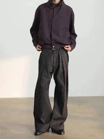 Calça Oversized com Pregas
