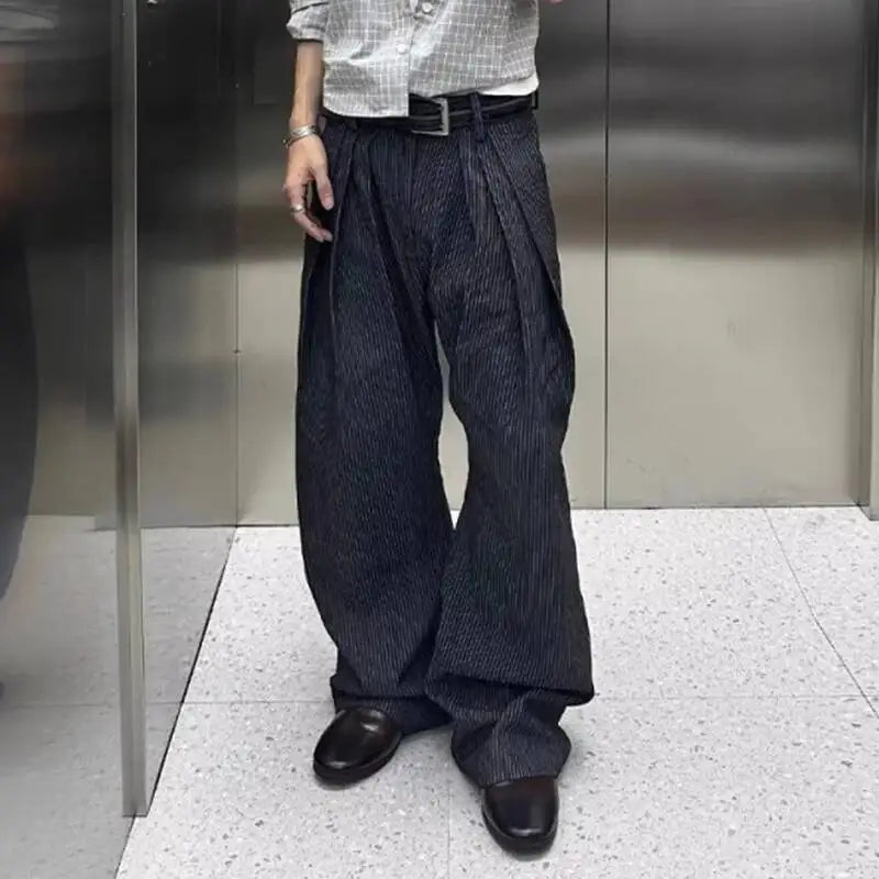 Calça Oversized com Pregas
