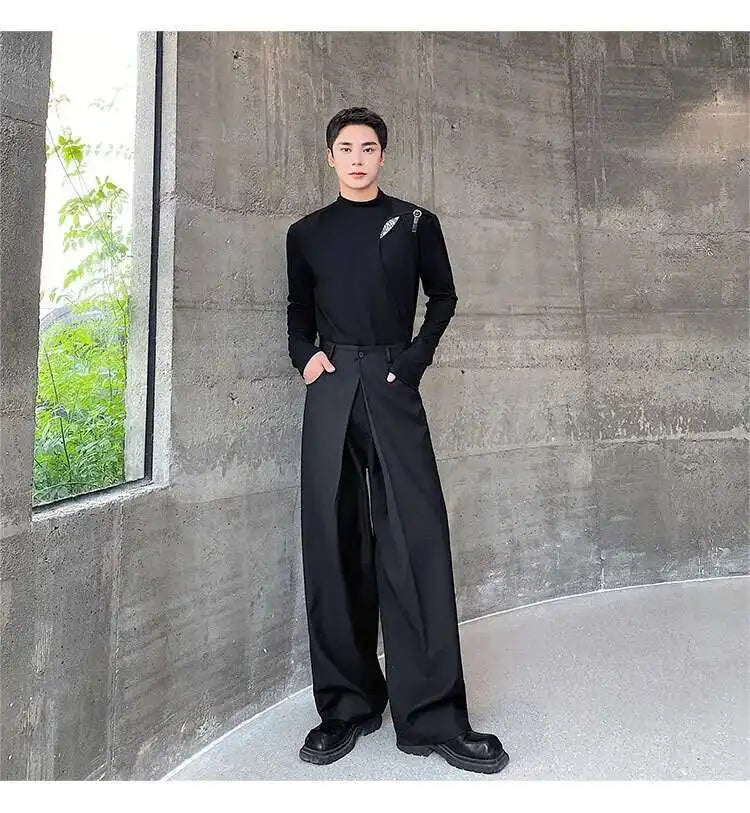 Calça Baggy Plissada